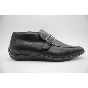 Salvatore Ferragamo Men's Size 9 EE Black Leather Gancini Buckle Loafers